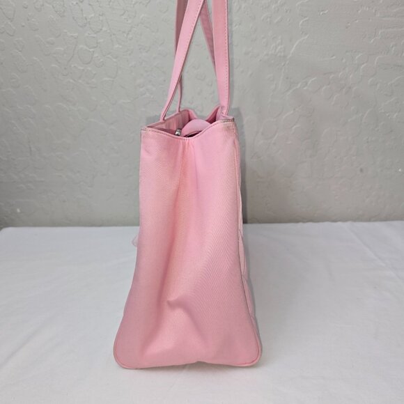 My Flat in London Brighton Ballerina Monkey Rhinestone Crown Pink Quilted Bag - Picture 4 of 16